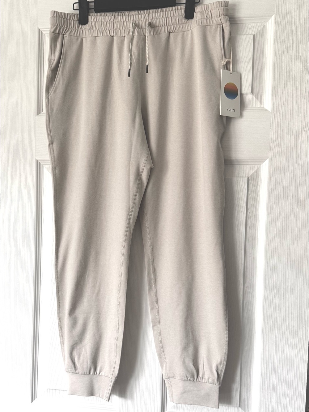 Vuori Light Beige Jogger Track Pants